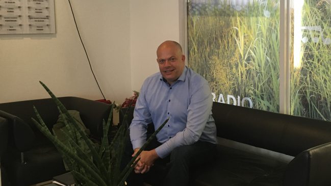 Mark de Koning in de studio