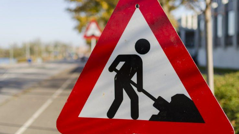 Werkzaamheden rotonde Blaaksedijk/Polderweg/Kristalweg bij Puttershoek