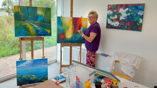 Papier- en schilderkunst in Numans-Dorps-huis