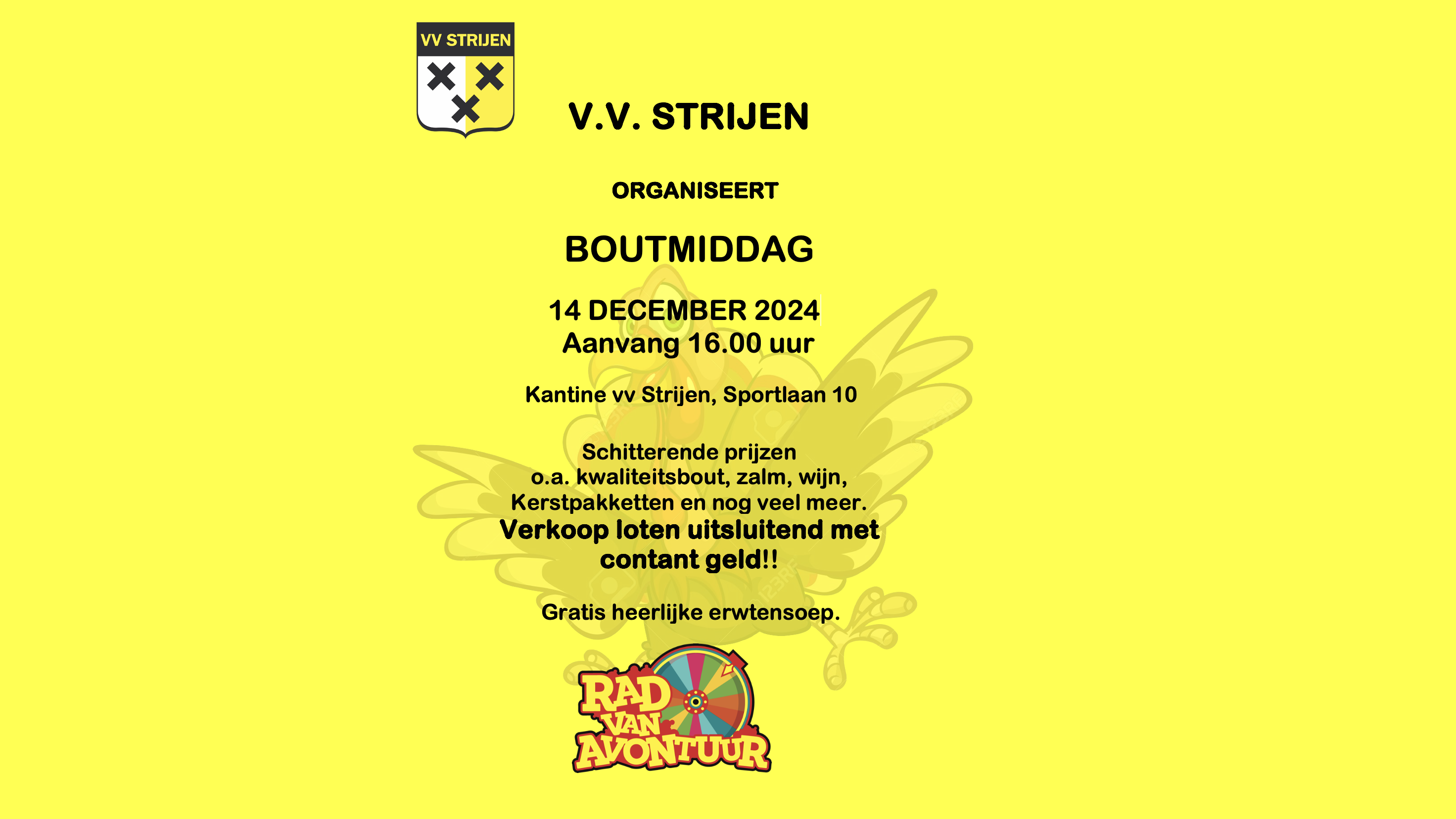 V.V. Strijen organiseert jaarlijkse Boutmiddag met Rad van Avontuur