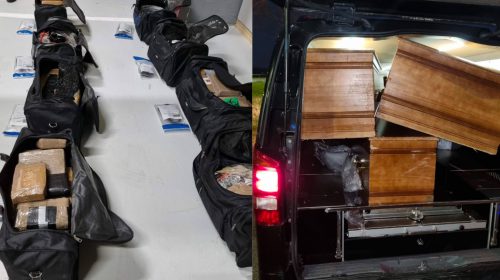Politie vindt doodskisten vol cocaïne bij Numansdorp