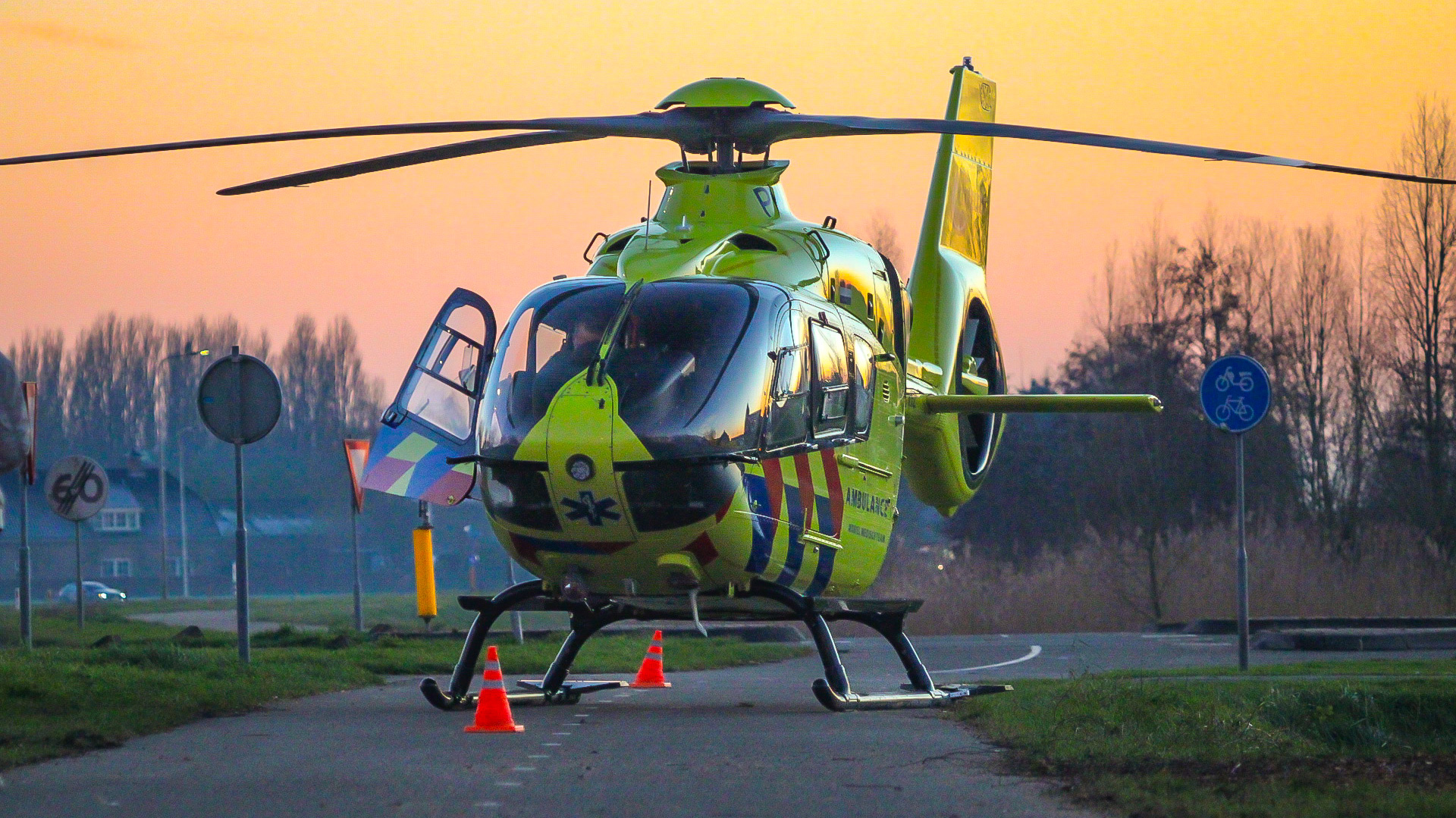 Traumahelikopter ingezet bij medische noodsituatie in Nieuw-Beijerland