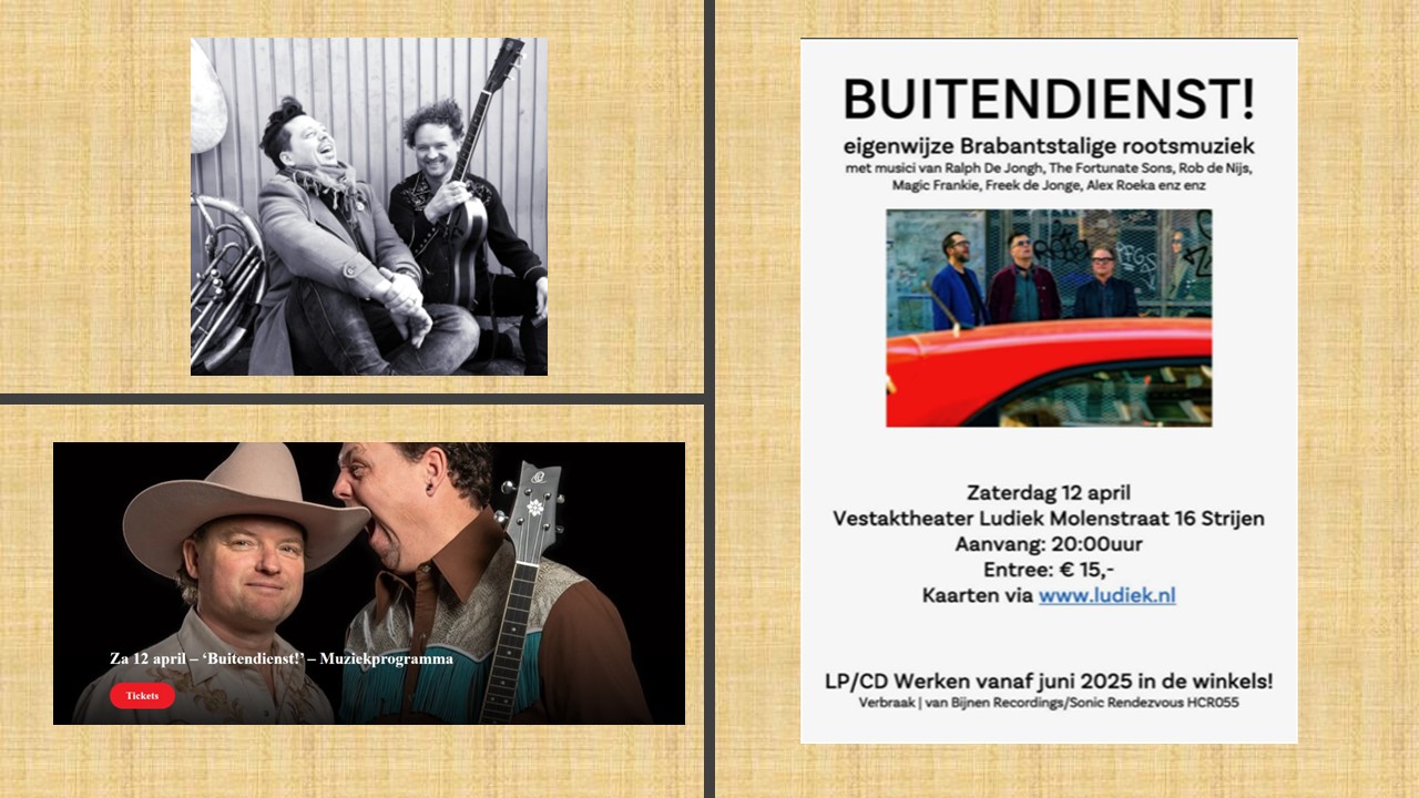 Concert in Strijen op Zaterdag 12 april