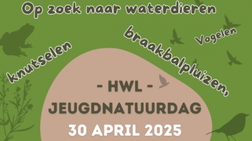 Jeugdnatuurdag op woensdag 30 april in Nationaal Landschap Centrum in Numansdorp