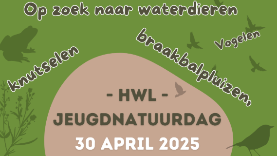 Jeugdnatuurdag op woensdag 30 april in Nationaal Landschap Centrum in Numansdorp